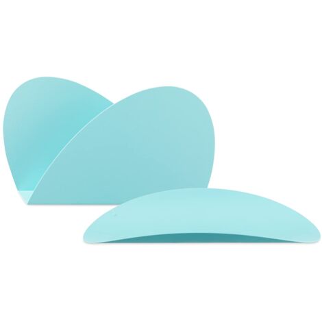 Alessi ABI09S LAZ Ellipse Set Composto da Due Contenitori in Acciaio Colorato con Resina Epossidica, Turchese