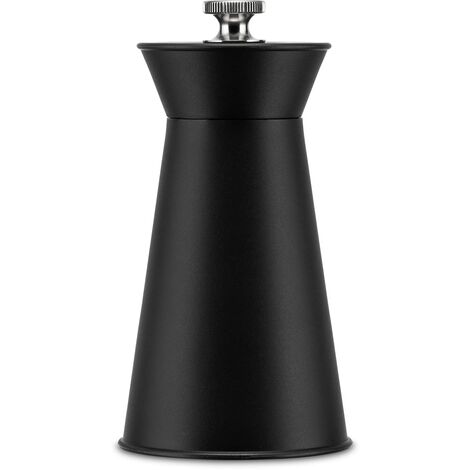 Alessi AJM09 B Pépé Le Moko Macinapepe in PA con Pomolo di Regolazione in Acciaio Inossidabile, Nero
