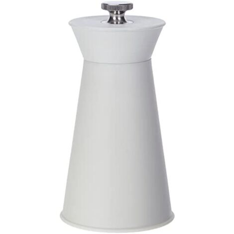 Alessi AJM10 W Pépé Le Moko Macinasale in PA con Pomolo di Regolazione in Acciaio Inossidabile, Bianco