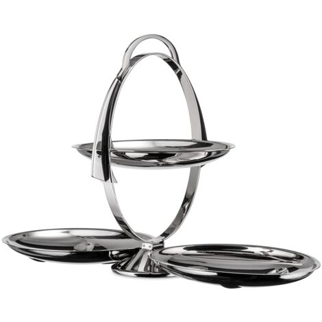 Alessi AM37 Anna Gong, Alzata Pieghevole, Acciaio 18/10, Lucido