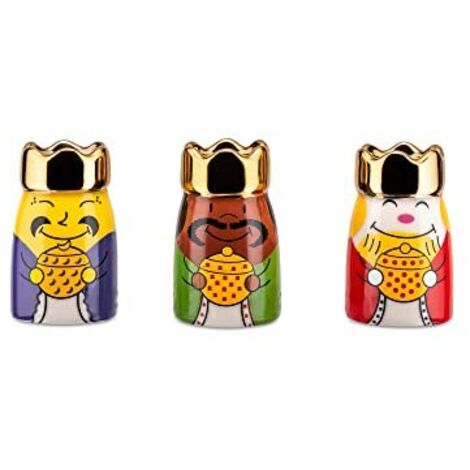 Alessi AMGI10SET1 - Set Completo di Statuine dei Re Magi di Design in Porcellana Decorato a mano, 3 pezzi