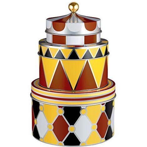Alessi - Circus MW31S3 - Set de Box de Aufbewahrung de Weißblech stapelbar Design