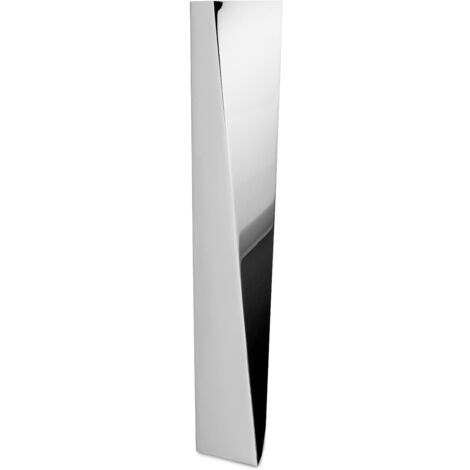Alessi Crevasse ZH01 - Vaso per Fiori di Design in Acciaio Inox, Lucido