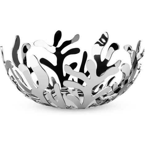 Alessi ESI01/21 Mediterraneo Fruttiera, Acciaio Inossidabile 18/10 Lucido
