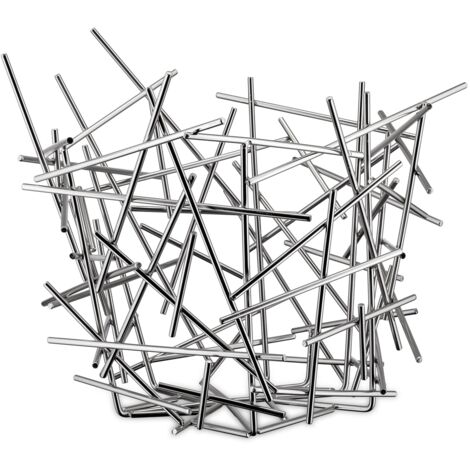Alessi - Fc03 - Blow Up Portaagrumi In Acciaio Inossidabile 18/10 Lucido, D'argento