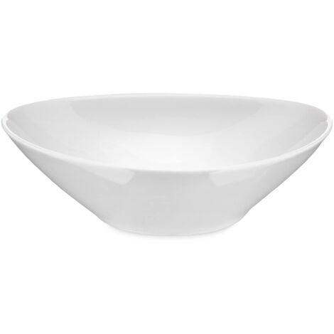 Alessi FM10/2 Colombina Collection Piatto Fondo in Porcellana Bianca, Set da 6