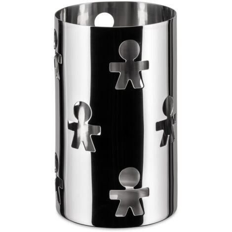 Alessi Girotondo AKK09 - Portagrissini con Decoro Traforato di Design in Acciaio Inossidabile