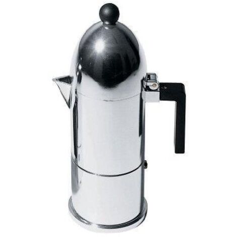 Alessi La Cupola Cafetière à espresso argent noir 300 ml