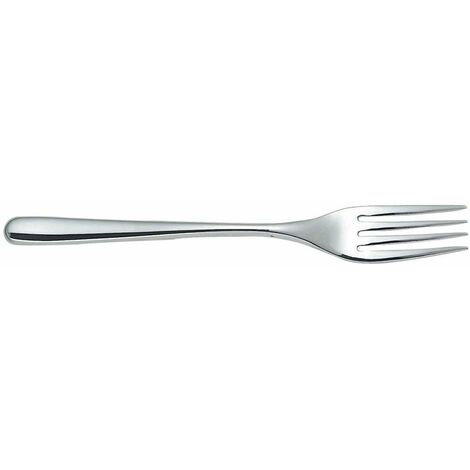Alessi Lcd01/2R4 Caccia Forchetta Da Tavola, 4 Rebbi, In Acciaio Lucido, Argento, 6 Pezzi