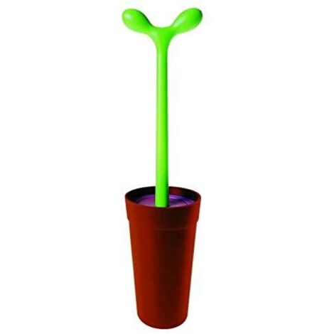 Alessi Merdolino ASG04 Scopino di Design in Resina Termoplastica per Pulizia WC, Marrone
