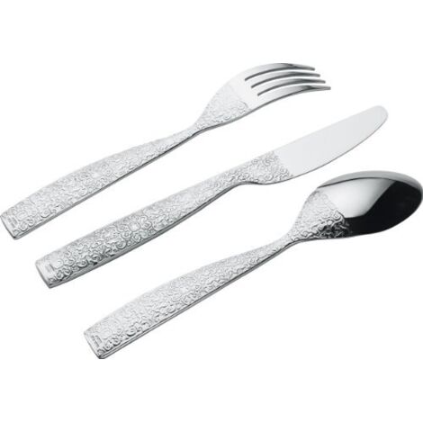 Alessi MW03S24 Dressed Servizio di Posate, Acciaio Inossidabile 18/11, Set di 24 Pezzi