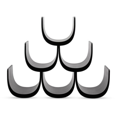 Alessi Noè GIA13 B - Portabottiglie di Design in Resina Termoplastica, Nero
