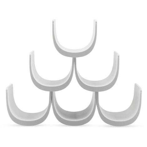Alessi Noè GIA13 - Portabottiglie di Design in Resina Termoplastica, Bianco