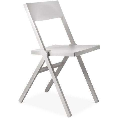 Alessi Piana ASPN9001 - Sedia Pieghevole di Design, in Polipropilene Rinforzato con Fibra di Vetro, Bianco