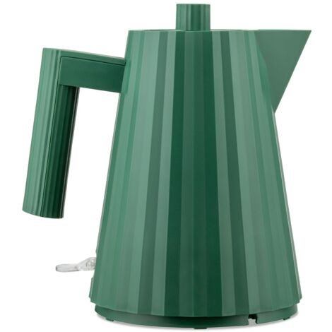 Alessi Plissé MDL06/1 GR - Bollitore Elettrico di Design, in Resina Termoplastica, Spina Europea, 2400 W, 100 cl, Verde