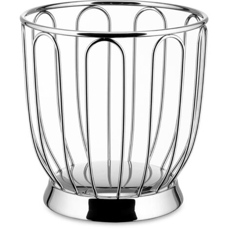 Alessi Portaagrumi in Acciaio D 19 Cm – Cestino Frutta Elegante e Resistente