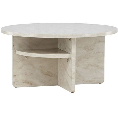 EBUY24 Ålesund table basse Ø85cm beige.