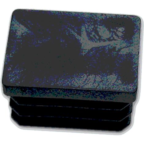 Alettato RETTANGOLARE 30X40mm Sedie Plastica 100 PEZZI Tappi Puntale Nero GOMMINO INTERNO