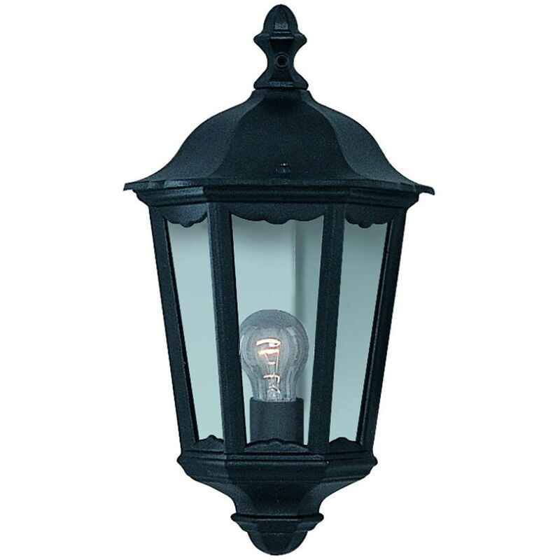 Searchlight Alex - 1 Light Outdoor Wall Lantern Black IP44, E27