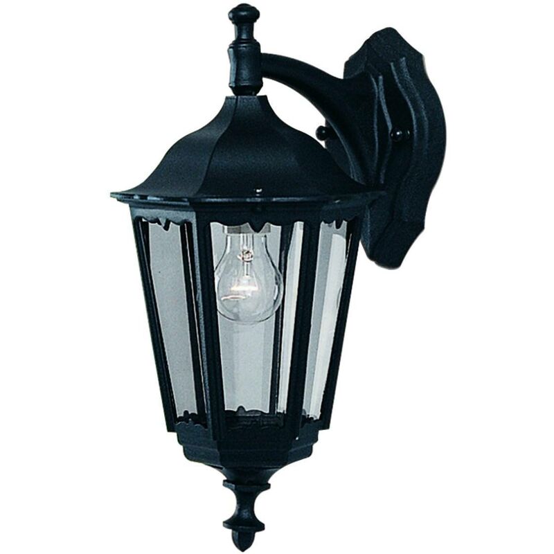 Bel Aire - 1 Light Outdoor DownLantern Light Black IP44, E27 - Searchlight