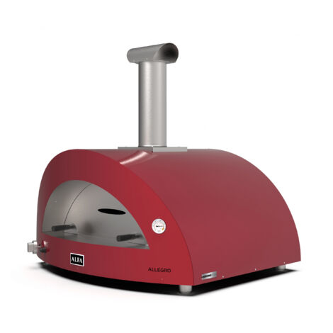 Alfa Forni Moderno 5 Pizze Hybrid Antik Rot