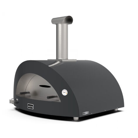 Alfa Forni Moderno 5 Pizze Hybrid Schiefer Grau