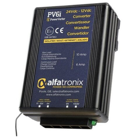 Alfatronix Convertisseur Dc-Dc 24V-12V 6-10A Isolé