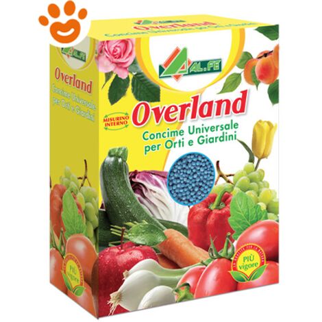 AL.FE CONCIME Overland granulare per Tutte Le Piante concime NPK Blu 1 kg