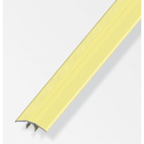 ALFER - 2mt - PROFILO DI COMPENSAZIONE DI LIVELLO IN ALLUMINIO ANODIZZATO - 33MM - COLORE OTTONE
