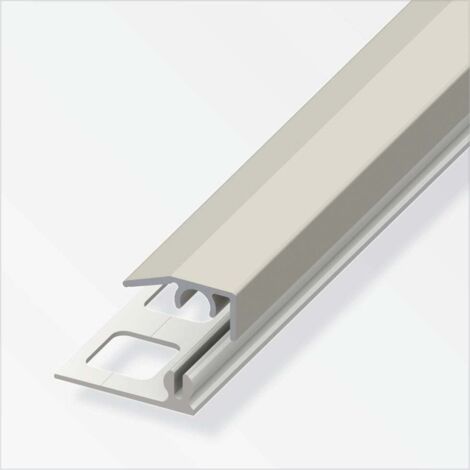 alfer Abschluss-Profil 1 m, 19.5 x 7 mm Aluminium eloxiert titan Profil