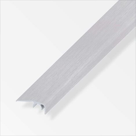 alfer Abschluss-Profil 1 m, 32 x 12.5 mm Aluminium eloxiert gebürstet grau Profil