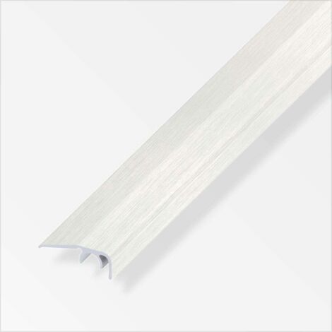 alfer Abschluss-Profil, 12,5 mm 2 m, 32 x 12.5 mm Edelstahl Optik Profil