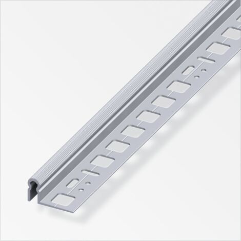 alfer Alu-Träger-Profil mit alfer®-fix 1 m, 9.5 x 30 mm Alu roh blank Profil