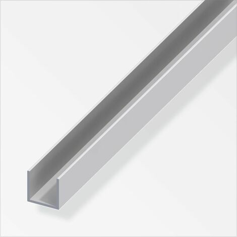 Alfer aluminium u-profil 8,2x10,1mm länge 2m silber - 05065