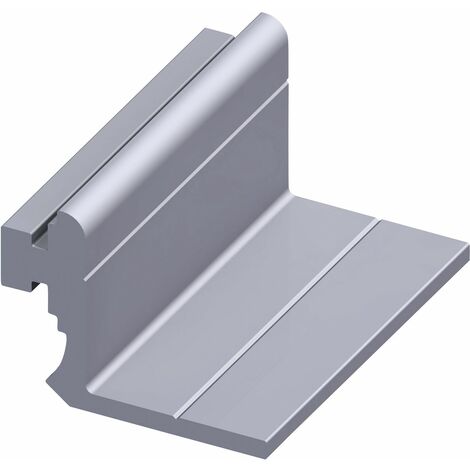 alfer Anschlag 23,5 x 50 mm Aluminium für Säulenprofil Nutprofil