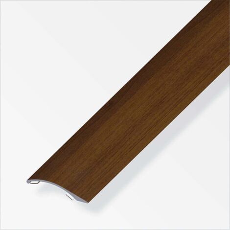 alfer Ausgleichsprofil 1 m, 38.5 x 7.5 mm Alu beschichtet nussbaum Profil