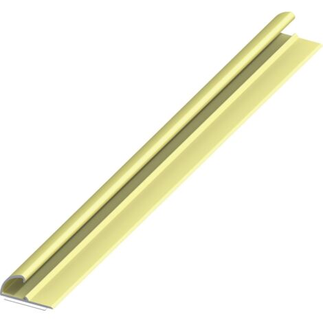alfer Einfassprofil 1 m, 26 x 13 mm Aluminium eloxiert messing Einlassprofil