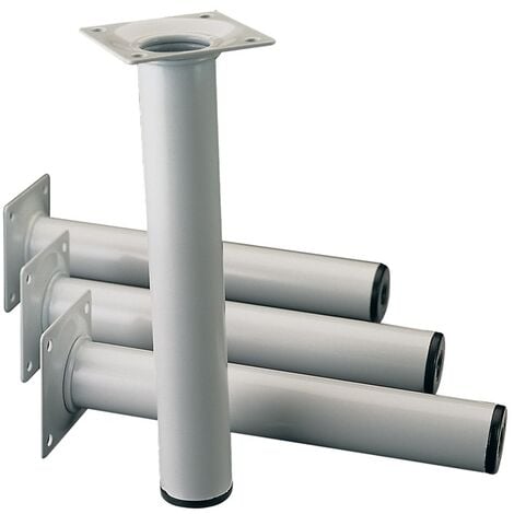 ALFER ELEMENT SYSTEM 11100-00048 Möbelfuß weiß 30 mm Höhe 400 mm Anschraubplatte