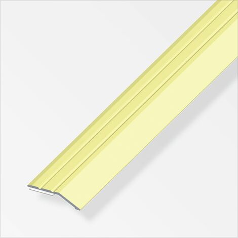 alfer Flachabschlussprofil 1 m, 30 x 5 mm Aluminium eloxiert messing Abschlussprofile