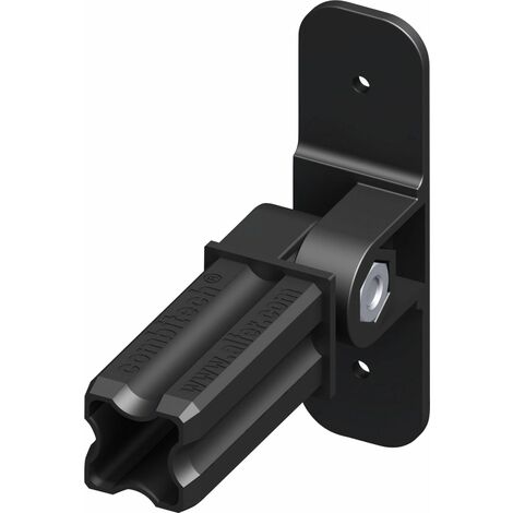 alfer Flansch-Verbinder 23,5 mm schwarz Kunststoff Verbinder Steckverbinder