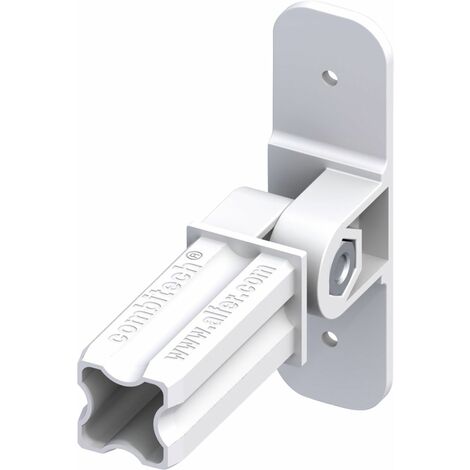 alfer Flansch-Verbinder 23,5 mm weiß Kunststoff Verbinder Steckverbinder
