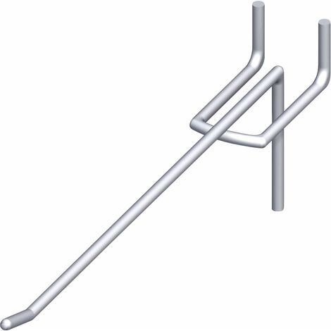 alfer Lochblechhaken 3,4 x 15 x 80 mm Haken für Lochblech