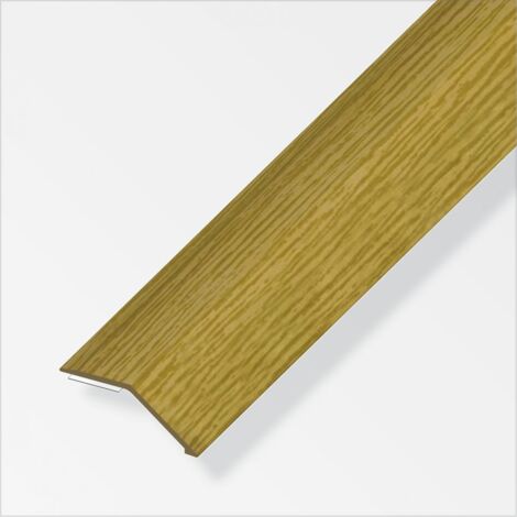 alfer Niveauausgleichs-Profil 1 m, 34 x 8 mm PVC (Kunststoff) glatt eiche Profil
