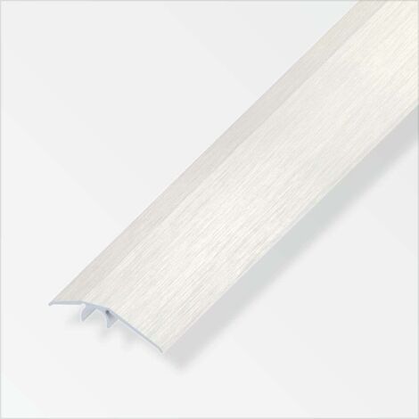 alfer Niveauausgleichs-Profil 1 m, 40 mm Alu eloxiert Edelstahl Optik Profil