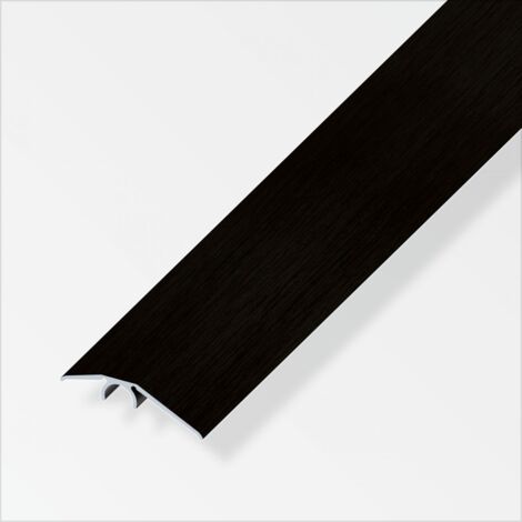 alfer Niveauausgleichs-Profil 1 m, 40 mm Alu eloxiert gebürstet schwarz Profil