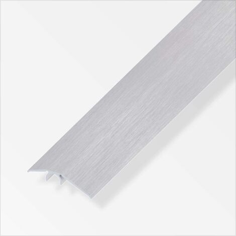 alfer Niveauausgleichs-Profil 1 m, 40 mm Aluminium eloxiert gebürstet grau Profil
