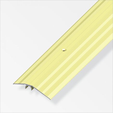 alfer Niveauausgleichs-Profil 1 m, 56 mm Aluminium eloxiert messing Übergangsprofil