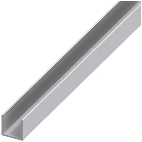 Alfer Profilo A U Alluminio Argento Satinato Mm. 8X8X1 Mt. 2 - 5 Pz