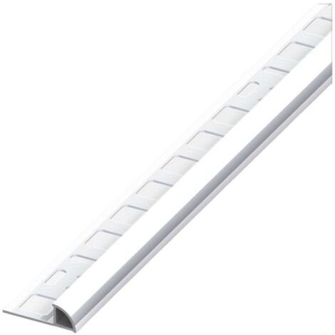Alfer Profilo Ad Angolo Jolly Alluminio Argento Cromato Mm. 8X2,5 Mt. - 5 Pz