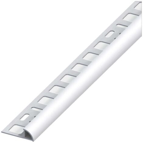 Alfer Profilo Ad Angolo Jolly Alluminio Argento Satinato Mm. 10X2,5 Mt. - 5 Pz